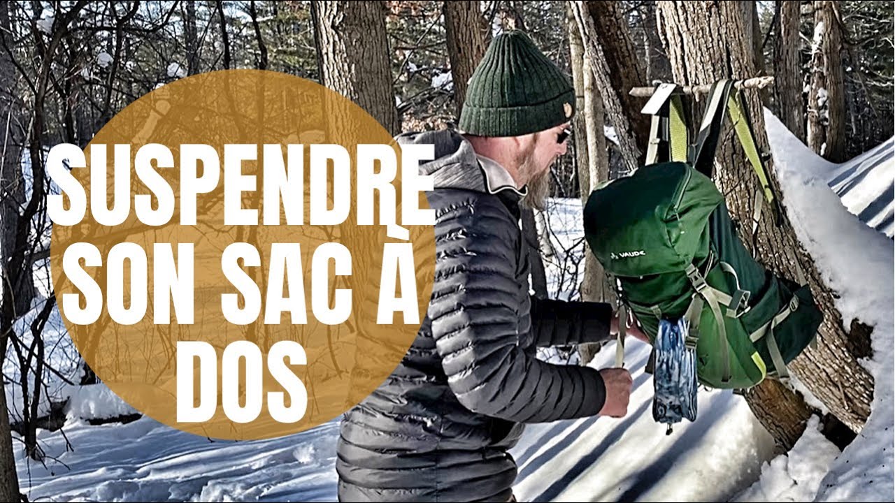 2 méthodes pratiques pour suspendre son sac à dos à un arbre