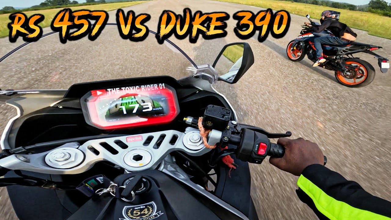 Don't watch this drag race between Aprillia RS457 and Duke 390 GEN 3