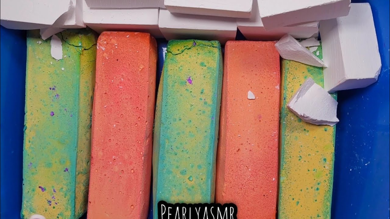 FRESH BLOCKS + LONG REFORMED RECTANGLES GYM CHALK ASMR