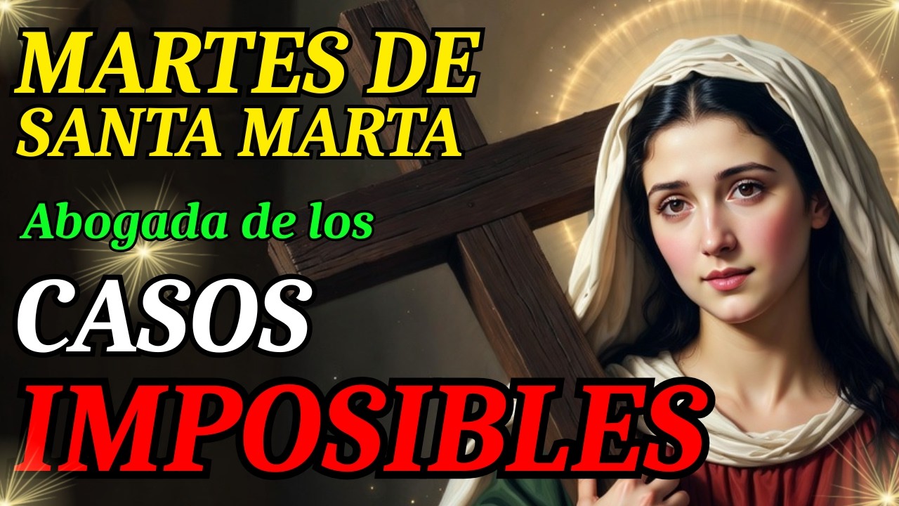 Santa Marta 🙏 Abogada de los Casos Imposibles  Hoy Entrego Mi Problema Más Difícil  Powerful Prayer