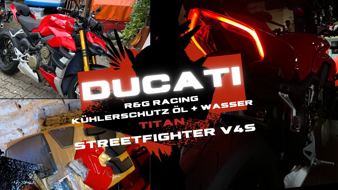 Kühlerschutz montieren | Ducati Streetfighter V4S | R&G Kühlerschutz | Alternative zu Evotech