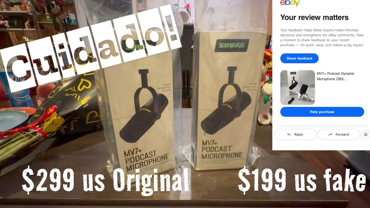 Shure MV7+ Falso vs Original: ¡No te estafen! (Comparativa)