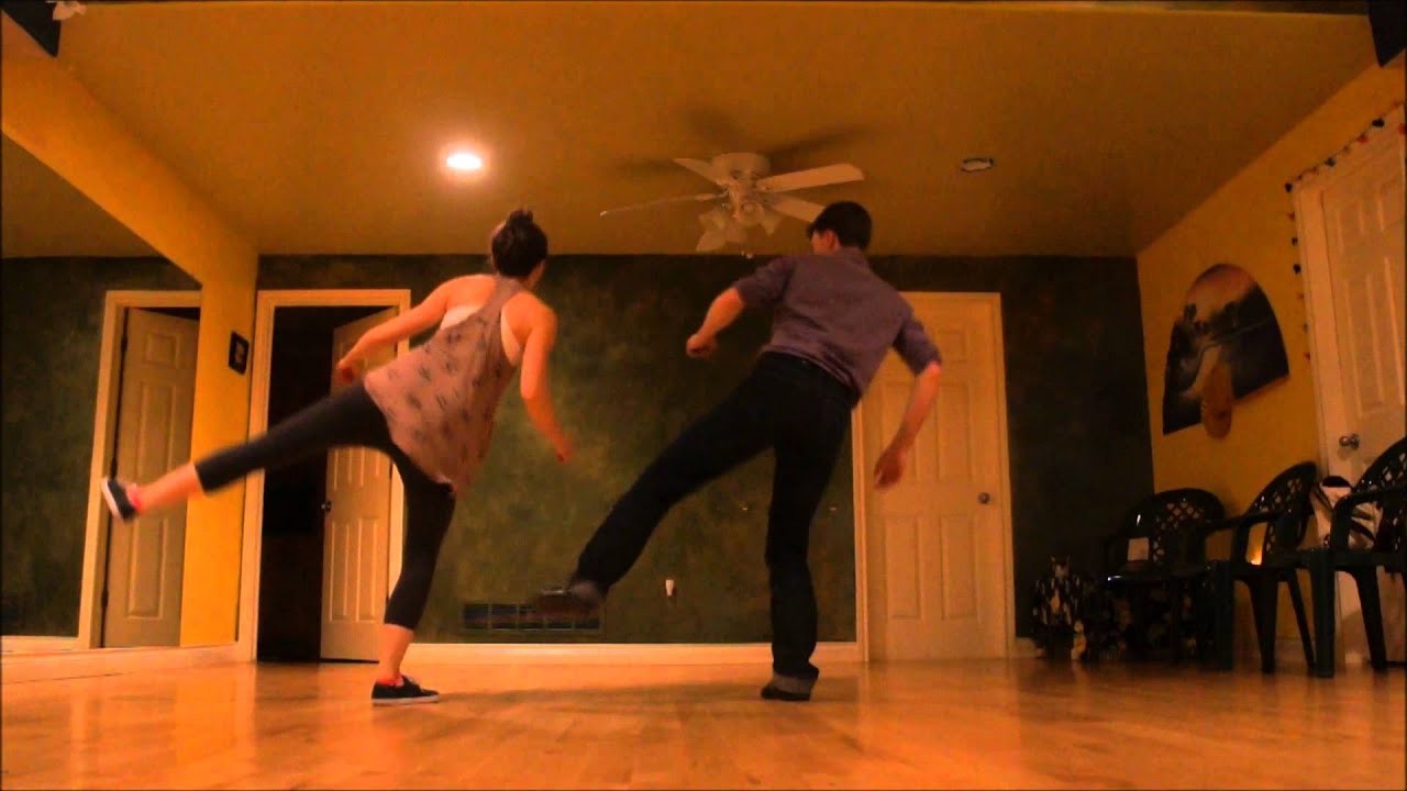 Airplane Charleston - Basic Charleston Moves with Kenny & Delilah