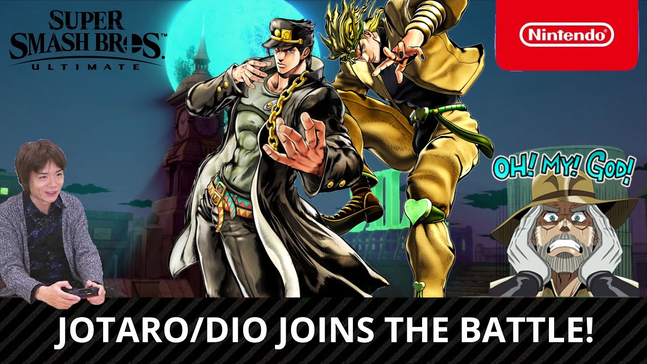 Super Smash Bros Ultimate Fan Made Fighters Pass - Challenger Pack 3 - Jotaro & Dio