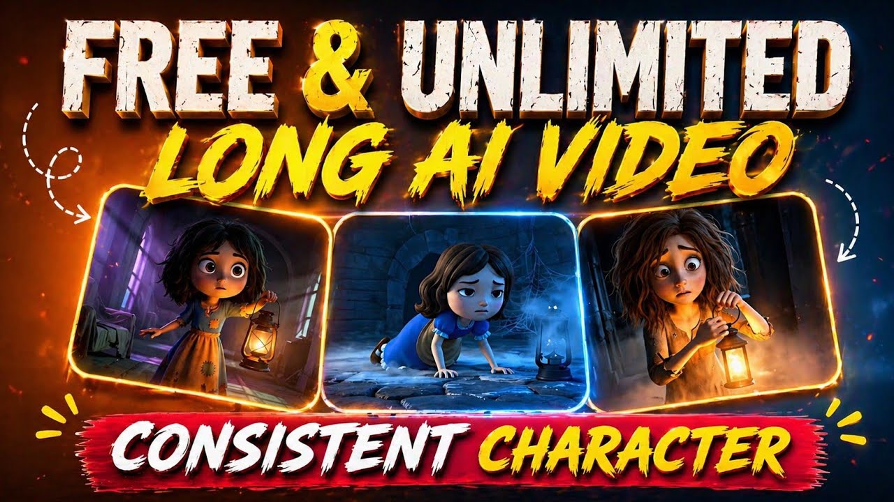 Generate Long Video For Youtube (16:9 Ratio) With Consistent Character 