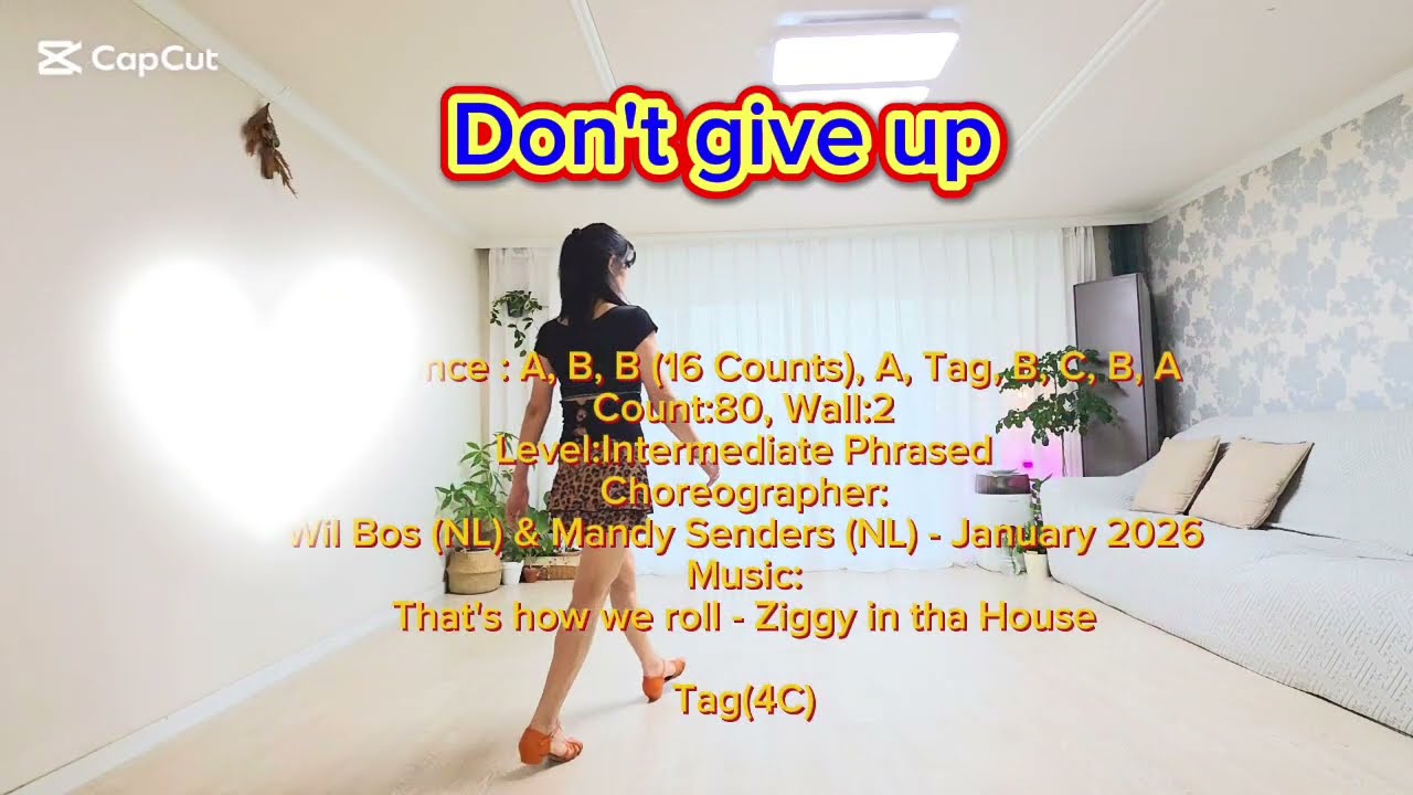 Don't give up (Не сдавайся) Linedance/ Уровень: Легкий Средний