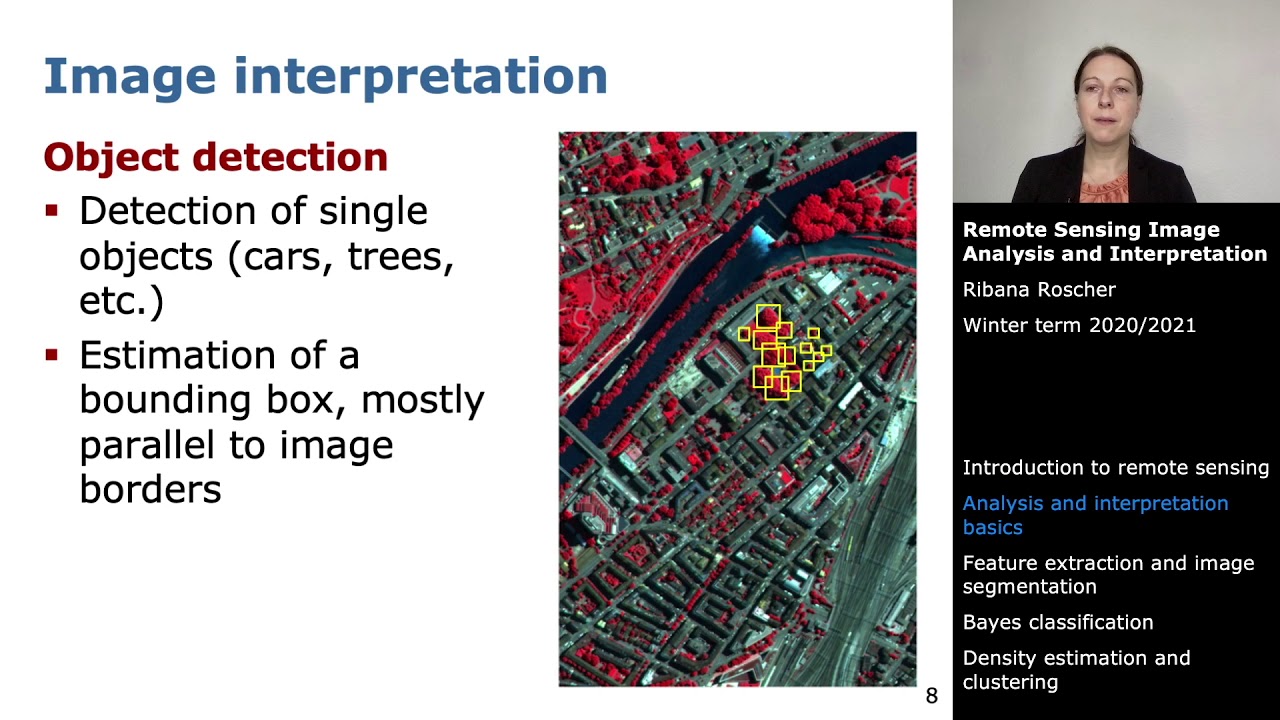 Remote Sensing Image Analysis and Interpretation: Image analysis and interpretation basics