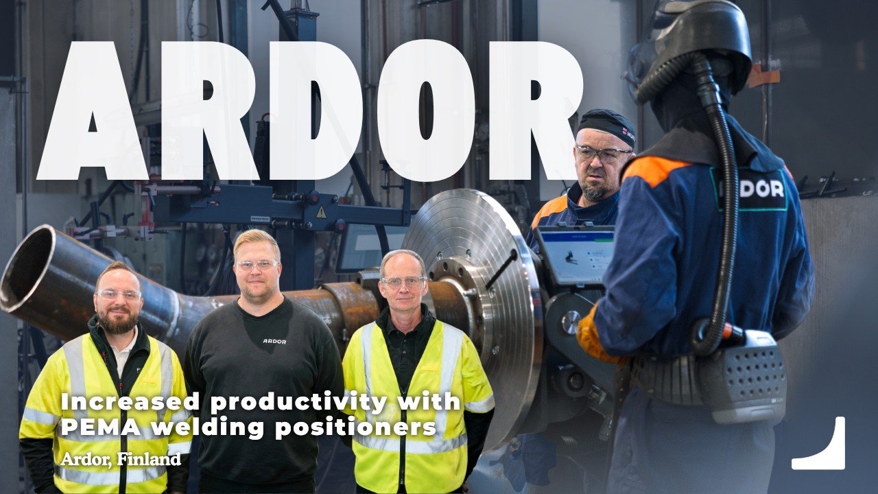 Customer case: Ardor | Increased productivity with PEMA welding positioners