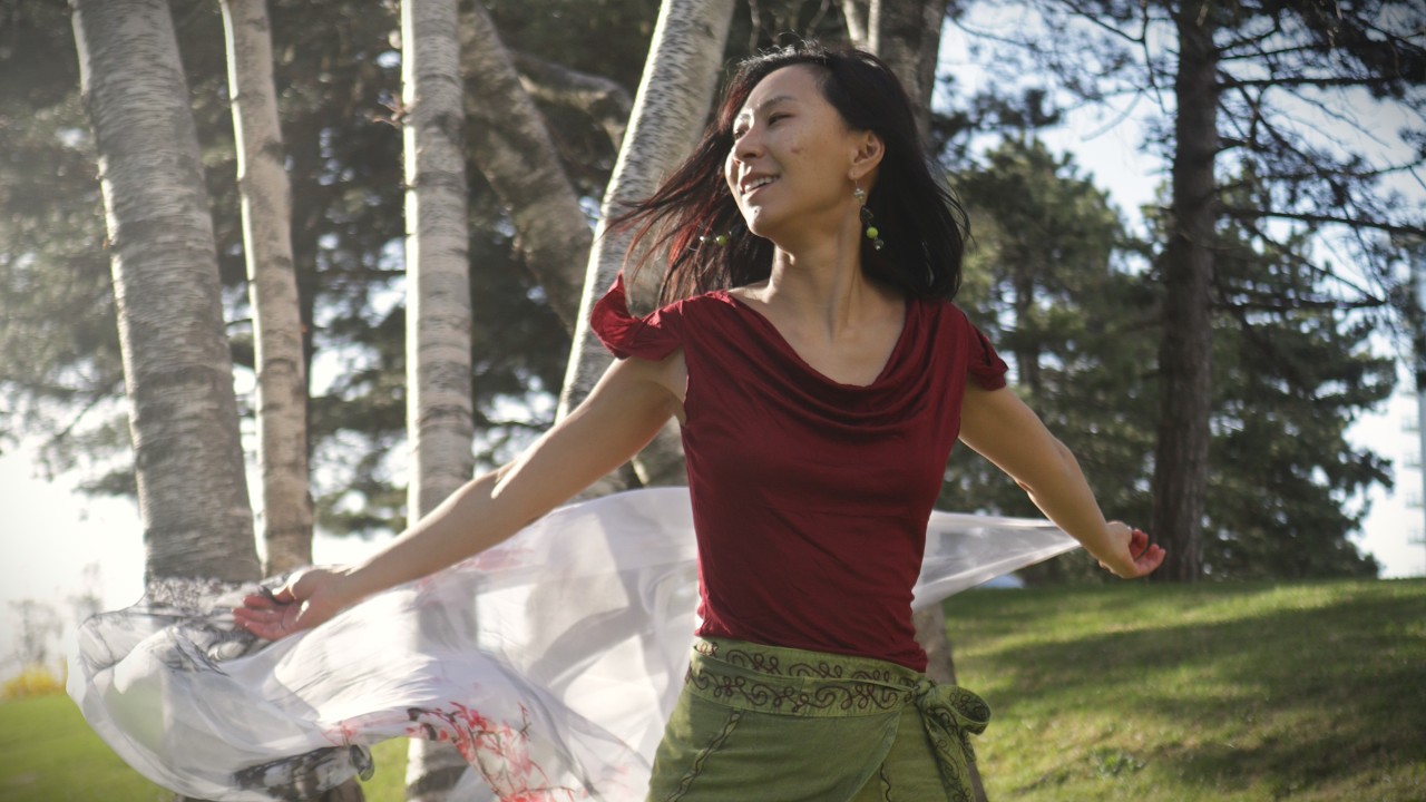 Silk Poi Fan Dancing- So Deep