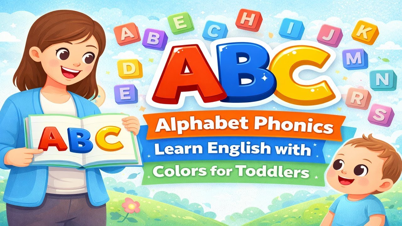 ABC Alphabet Phonics |Learn English with Colors for Toddlers #nurseryrhymes #alphabetsong #abcd #abc
