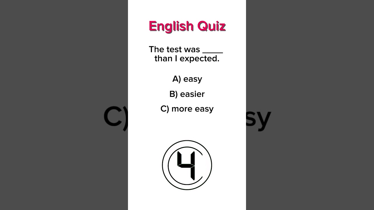 Comparative Adjectives: Easier or Easy? 