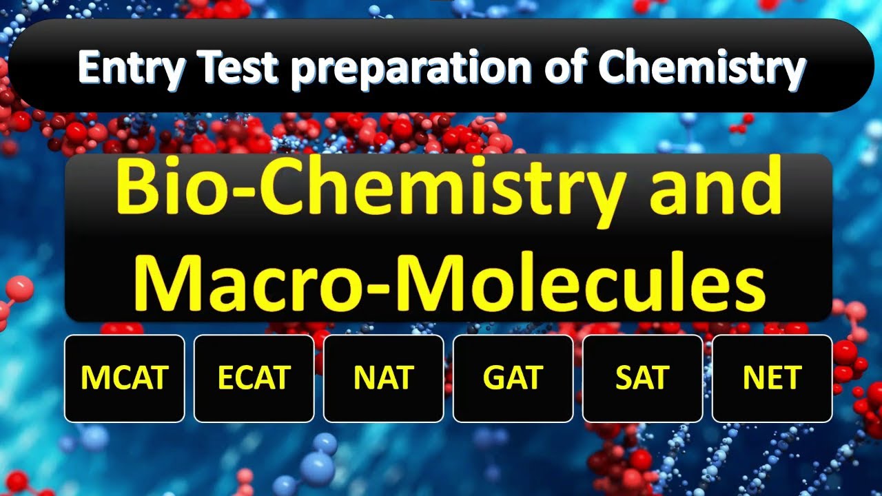 MDCAT/MCAT ECAT Entry test preparation | Solution Macromolecules MCQs | MCQs of Bio-Chemistry