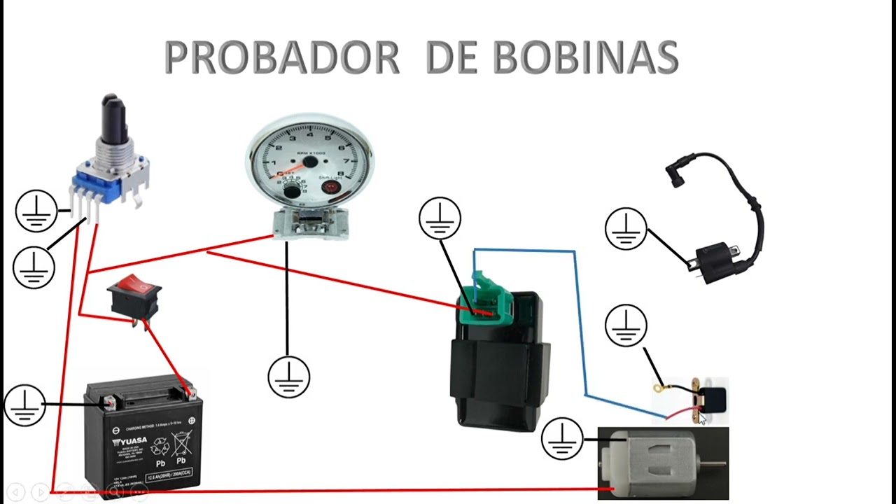 probador de bobinas de alta ( diagrama ) fabricación