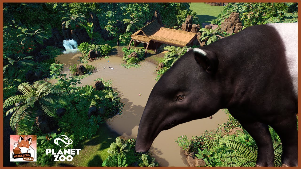 Building a COZY Little Tropical Lagoon for MALAYAN TAPIRS! 🌿🌴 | Ep. 4 | Speed Build | Planet Zoo 🦒