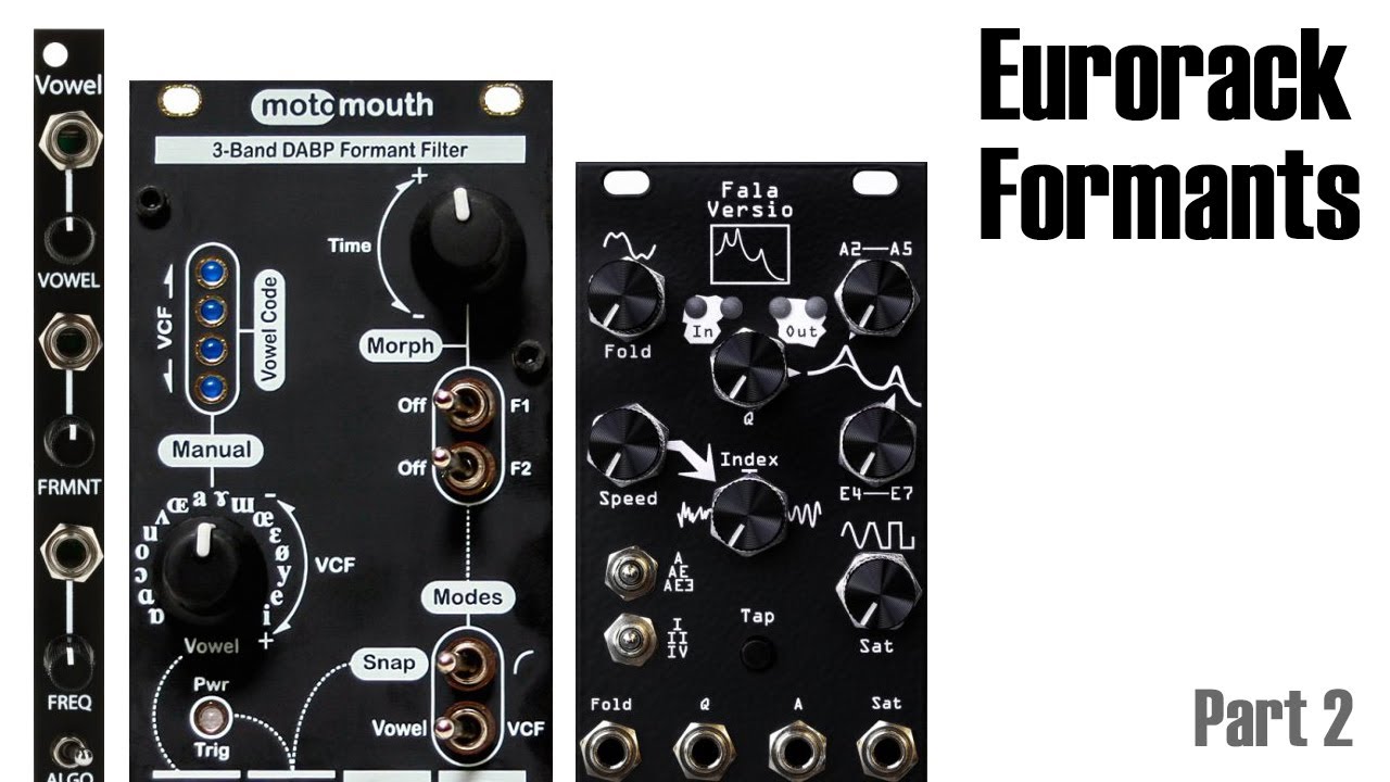 Eurorack formant modules - part 2