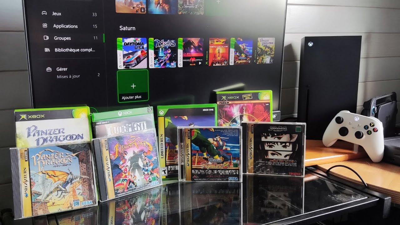 Mes jeux SATURN sur XBOX