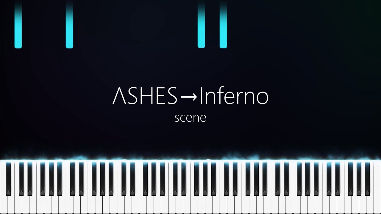 ΛSHES→Inferno | PROMARE | scene | Synthesia | Piano | SawanoHiroyuki
