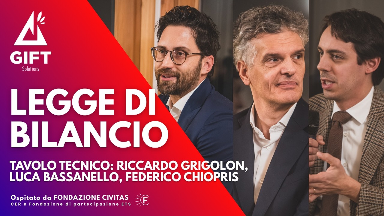 LEGGE DI BILANCIO - TAVOLO TECNICO
