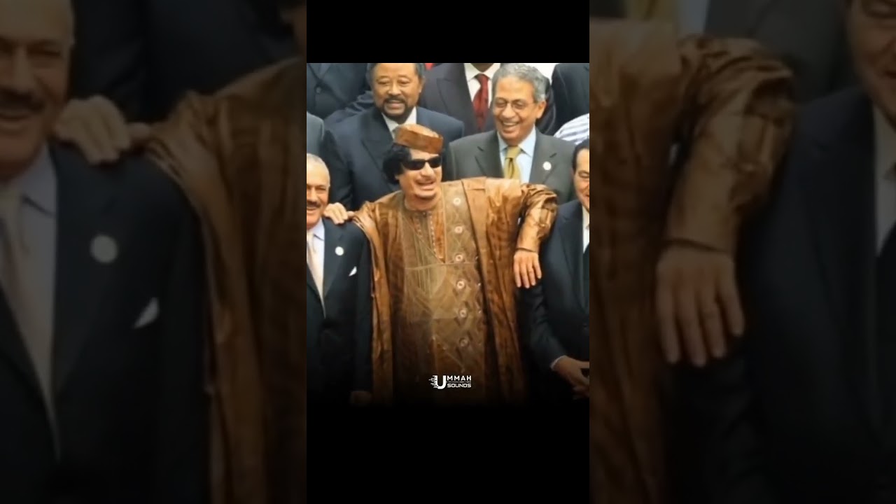 Muammar Gaddafi. 