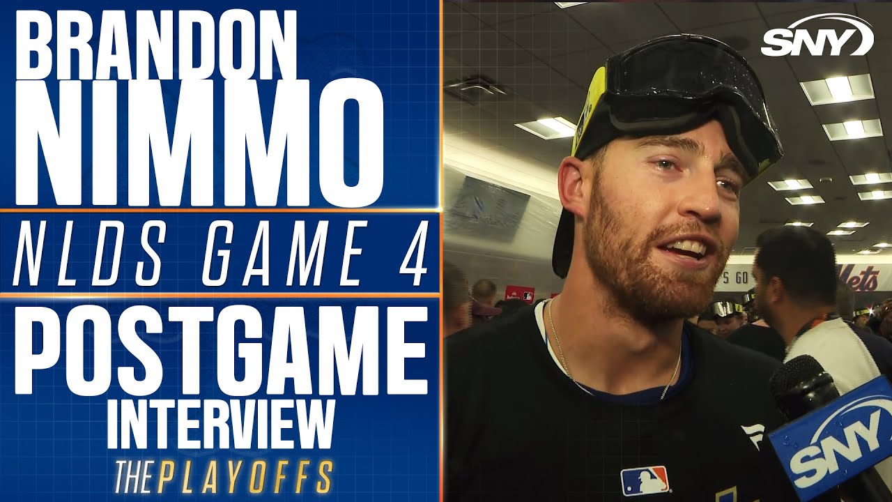 Brandon Nimmo gets emotional looking back at his long Mets road to the NLCS | SNY