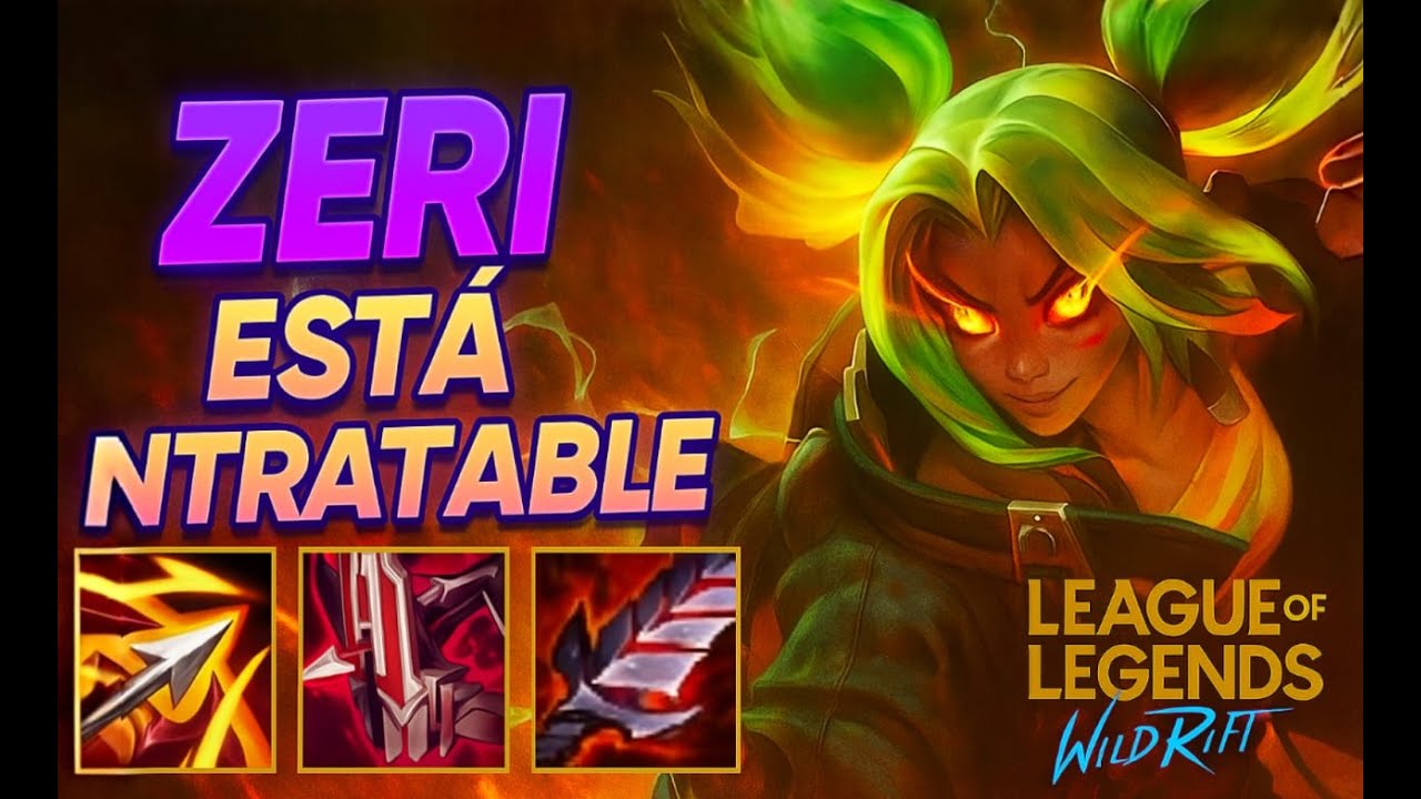 ZERI GANA TODAS LAS PARTIDAS 😱**BUILD ROTA**😱 | League Of Leguends Wild Rift