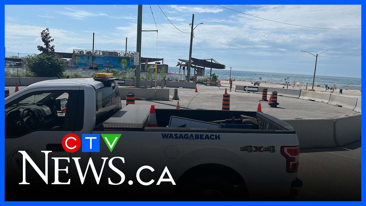 Construction officially underway along Beach Drive in Wasaga Beach