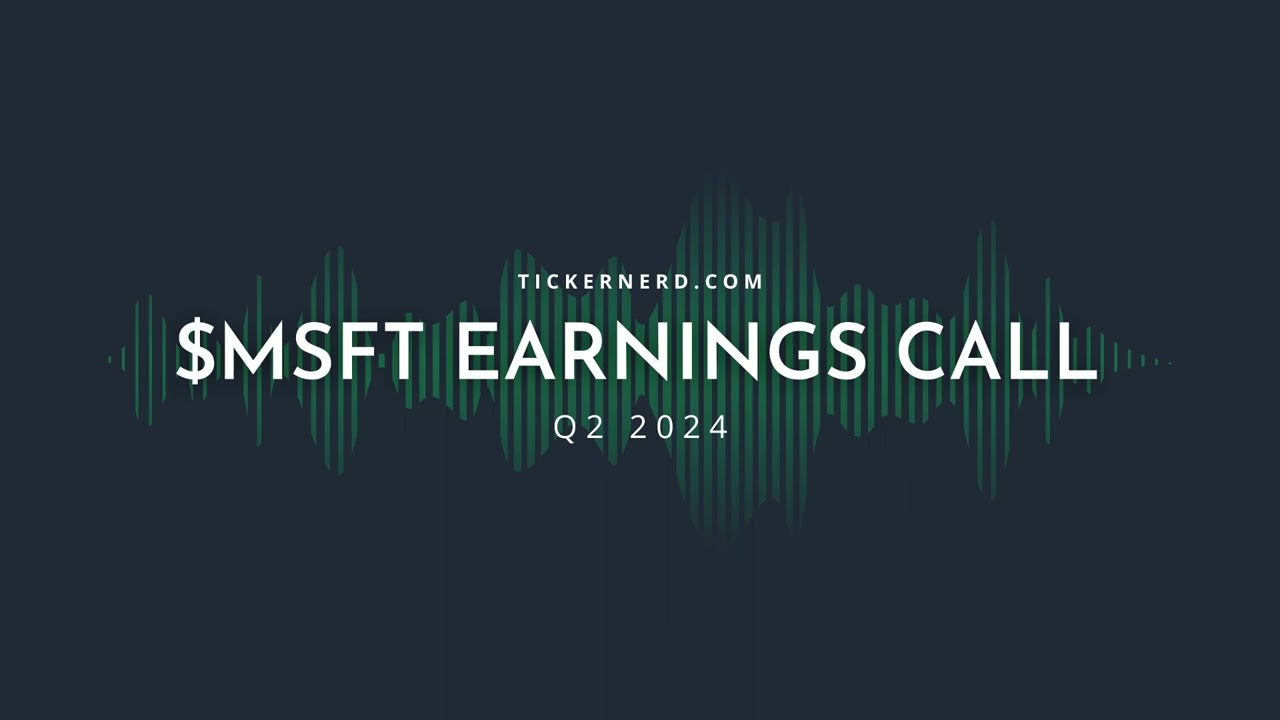 Microsoft (MSFT) Earnings Call Summary & Transcript (Q2 2024)