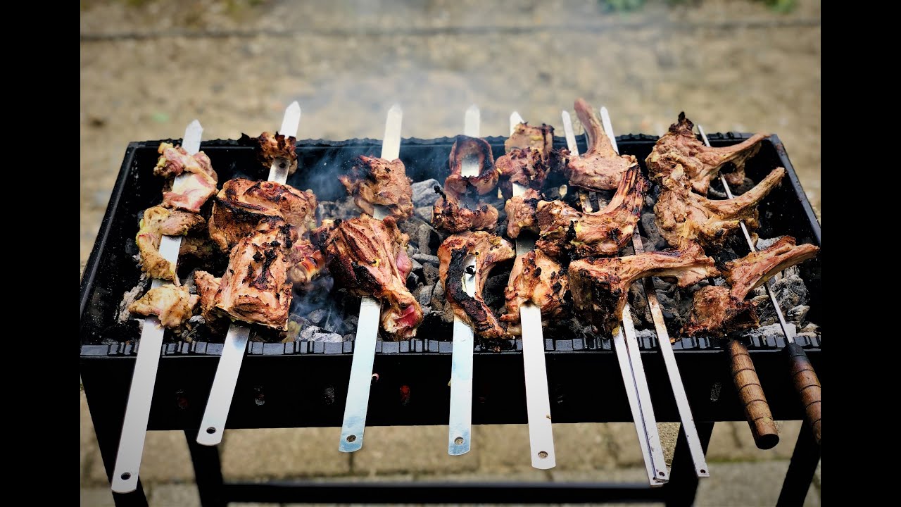 How To Grill Lamb Chops | Cooking Lamb Over An Open Fire | Afghan Lamb Kebabs