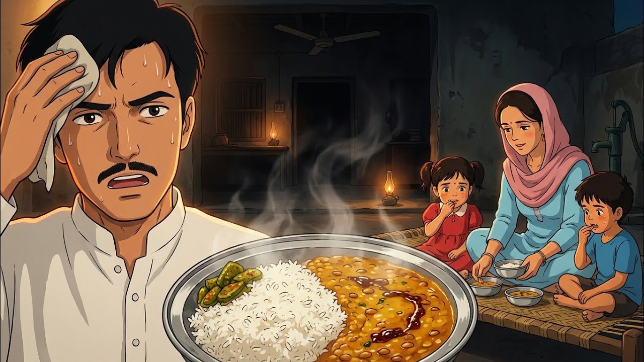 Cozy Monsoon Power Cut lunch part 1 🕯️ 1990s Indian Village Life | Ghibli Style ASMR