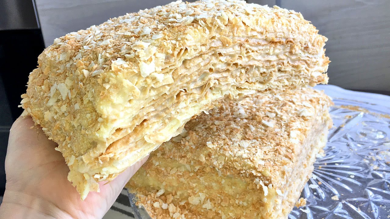 НАПОЛЕОН из лаваша (ЛЕНИВЫЙ) Вкусный рецепт ТОРТА с заварным кремом