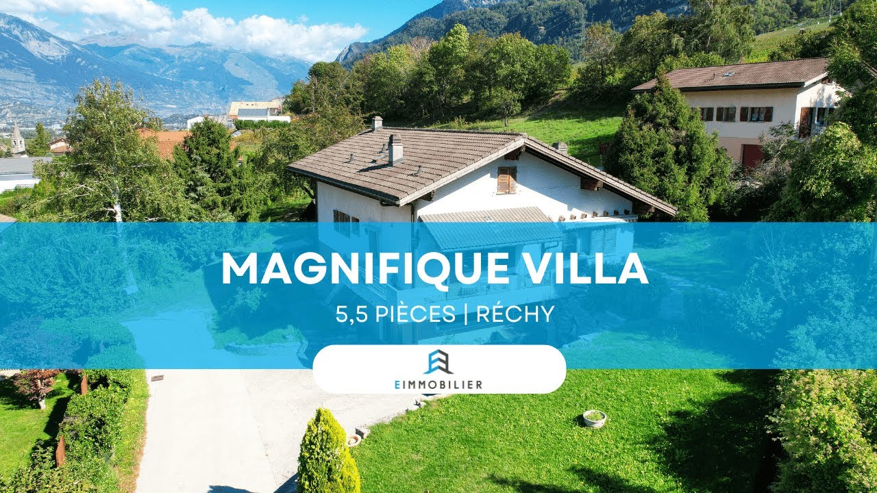 A VENDRE - Magnifique maison 5,5 pièces avec vue panoramique, idéale pour se ressourcer à Réchy