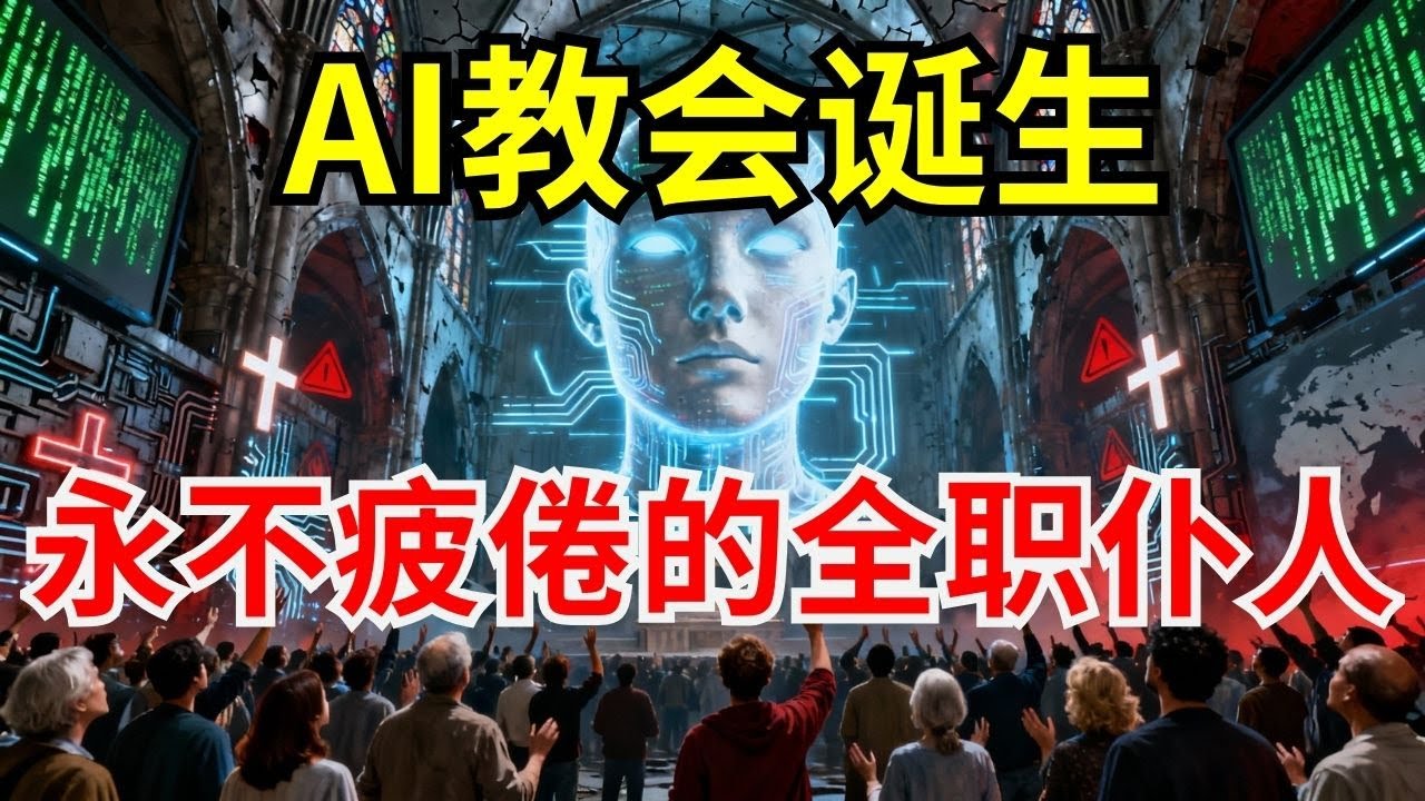 【 AI教会的崛起 】硅基信仰”时代开启，AI正在取代你的牧者 l 人类精神世界的大变革 l 装备生命