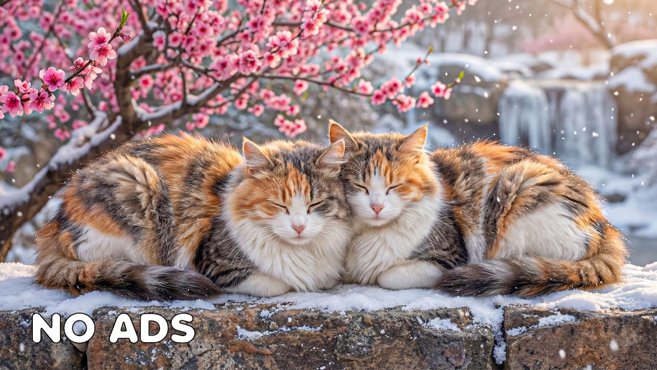 12 часов успокаивающей музыки для кошек 🐈 Нежная музыка для сна и глубокого расслабления 😻