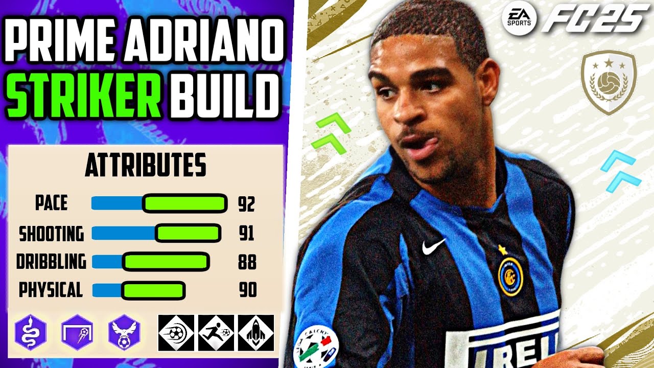 THE EMPEROR! BEST PRIME ADRIANO STRIKER BUILD EA FC 25 Pro Clubs