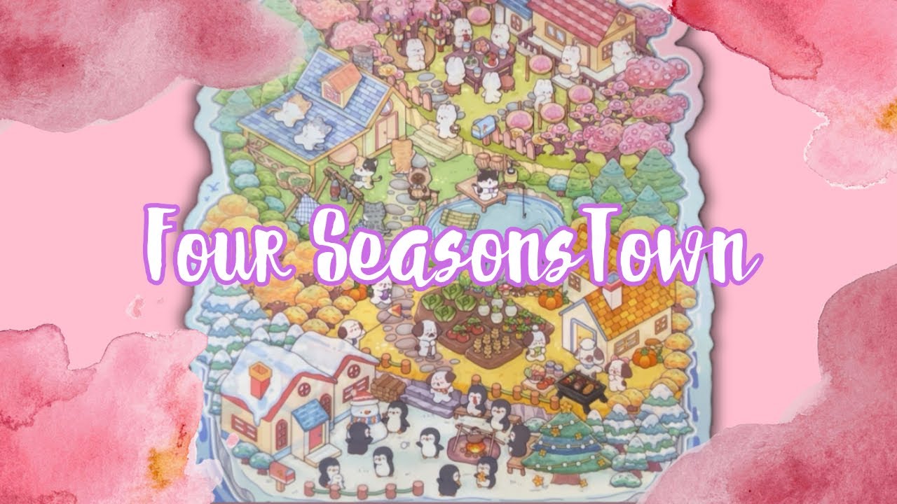 Relax with me DIY Four Seasons Town sticker scene