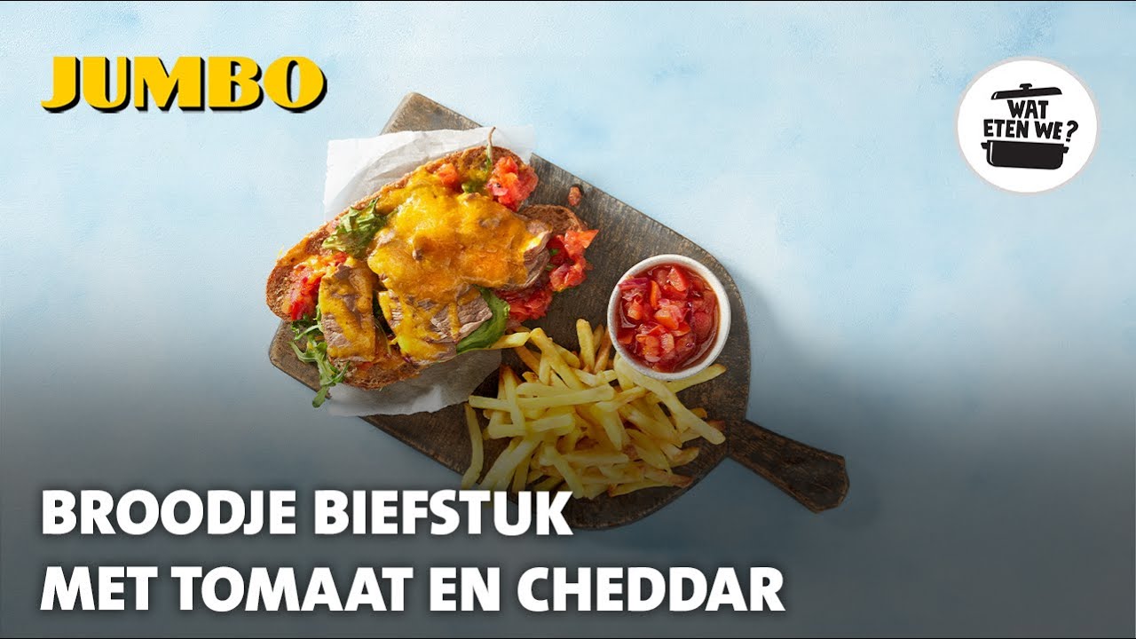 Wat eten we? Broodje biefstuk met tomaat en cheddar