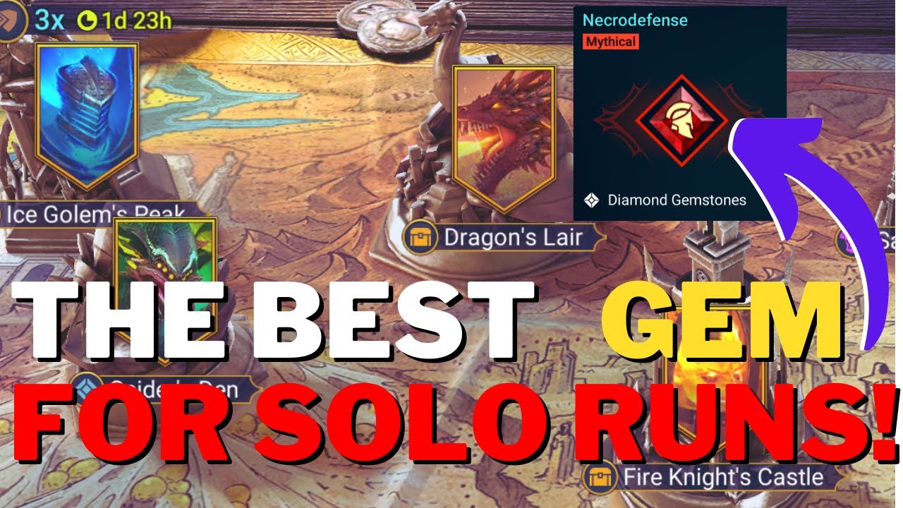 Make Your Champion Unkillable With This Gemstone!! Easy Solo Strategy Setup! Raid Shadow Legend