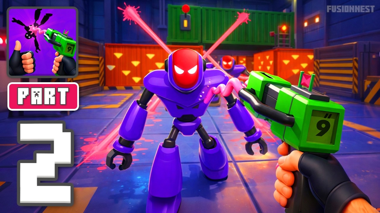 Tear Them All: Robot Fighting - Gameplay Walkthrough Part 2 - Robots Clash Hard (iOS, Android)