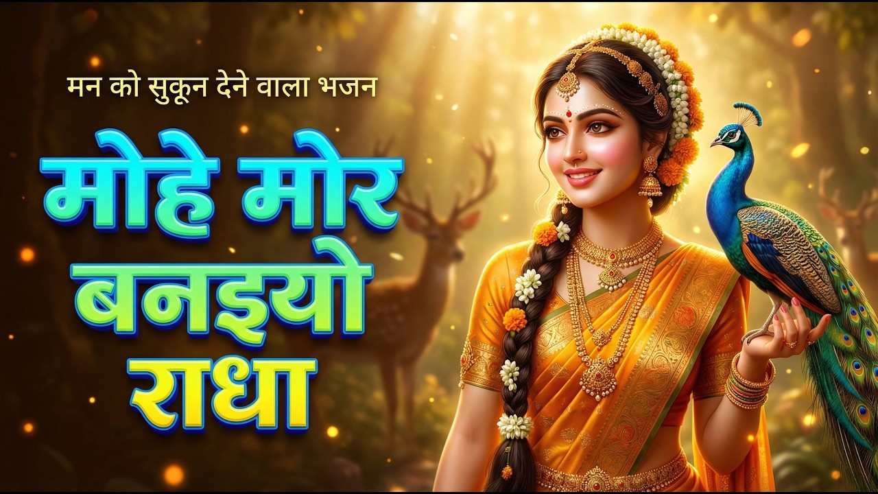 मोहे मोर बनइय्यो राधा |Mohe Mor Banaiyo Radha Apne Vrindavan Ko|Peaceful Radha Krishna Bhajan#radha