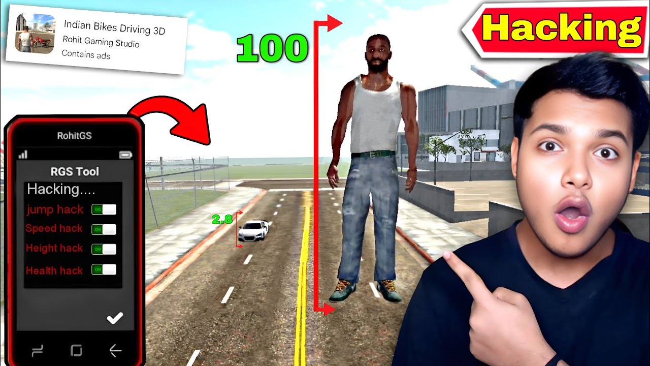 Trying Most Secret CHEAT CODE Of Indian GTA 5 ( INDIAN BIKE DRIVING 3D )