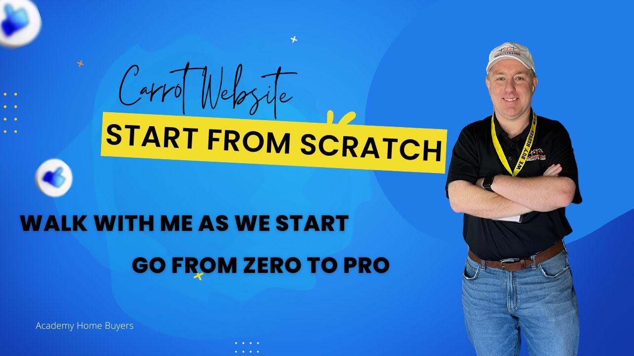Watch me start a new Carrot website | website build made easy