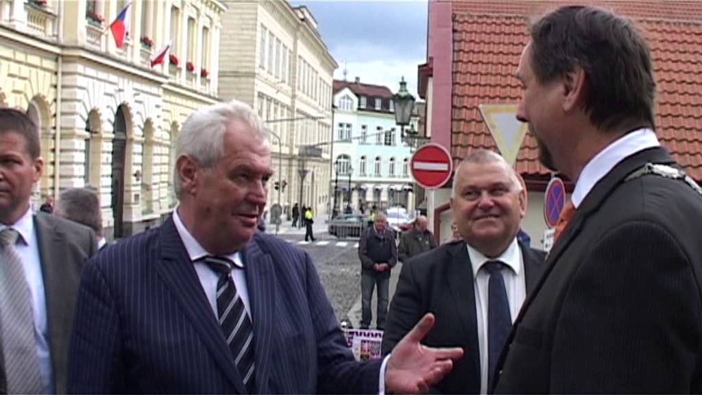 Prezident ČR Miloš  Zeman v Příbrami