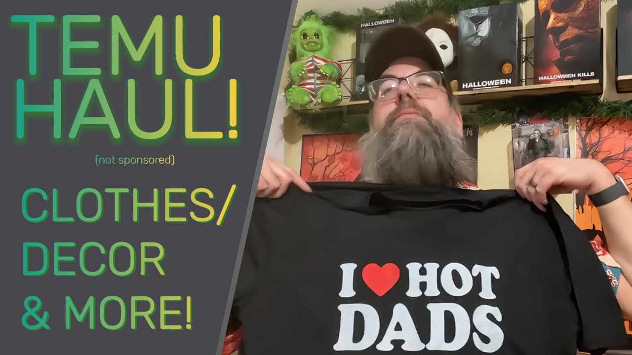 Men's Clothes & Horror Fan Decor *TEMU HAUL* (Not Sponsored)