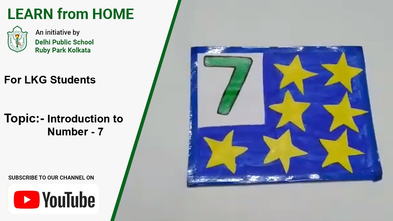 LKG | Introduction to Number - 7 | Learn Number | Easy to Learn | DPS Ruby Park, Kolkata