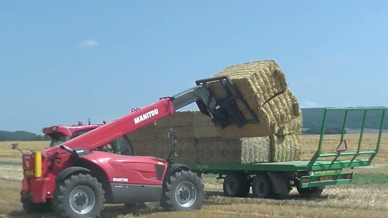 Lisování Slámy 2025 s Fendt 933 + Krone BigPack 1290 VC