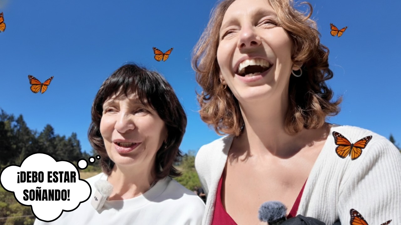 Esto NO EXISTE en Rusia… MAMÁ RUSA impactada con las MARIPOSAS MONARCA