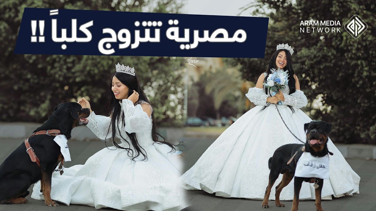 مصرية تتزوج كلبًا بعد خلاف زوجي .. هبة مبروك تشعل مواقع التواصل