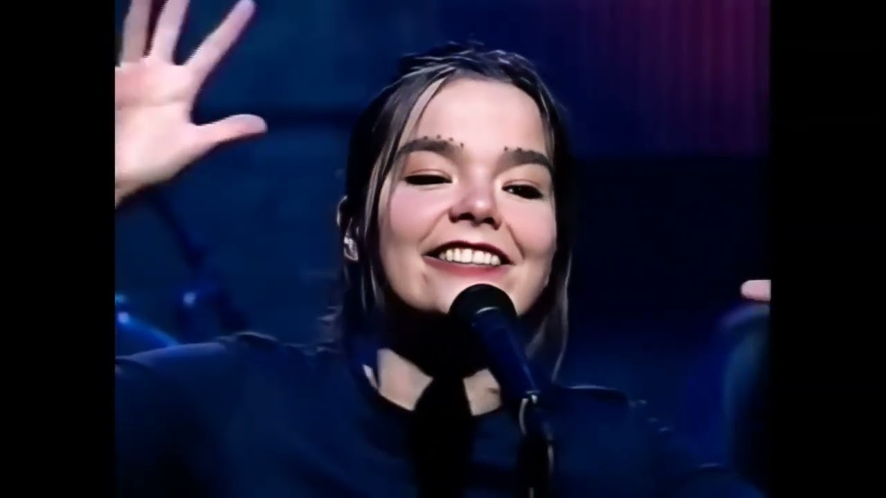 Björk Human Behaviour Live on Late Night With Conan O'Brien 1993 AI Digital Remastered 4K