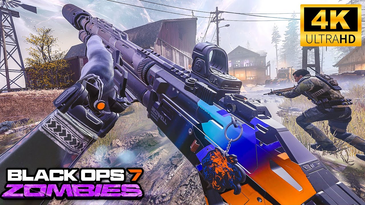 BLACK OPS 7 ZOMBIES 4 PLAYERS  GAMEPLAY 4K (NO COMMENTARY)