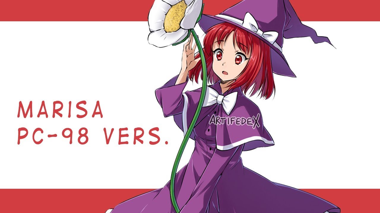Marisa (PC-98 vers) [Paint Tool SAI] Speedpaint